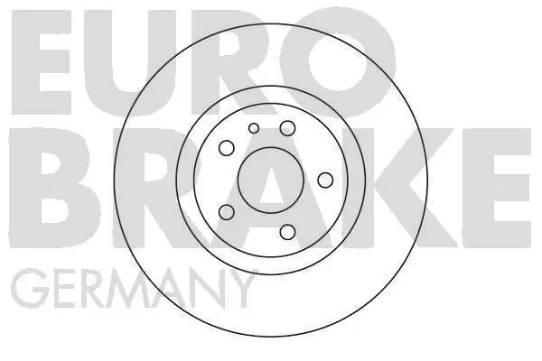 Bremsscheibe Hinterachse EUROBRAKE 5815201541