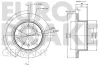 Bremsscheibe Hinterachse EUROBRAKE 5815203022 Bild Bremsscheibe Hinterachse EUROBRAKE 5815203022