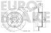Bremsscheibe Hinterachse EUROBRAKE 5815203047 Bild Bremsscheibe Hinterachse EUROBRAKE 5815203047