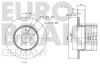Bremsscheibe Hinterachse EUROBRAKE 5815203340 Bild Bremsscheibe Hinterachse EUROBRAKE 5815203340