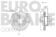 Bremsscheibe Vorderachse EUROBRAKE 5815203735
