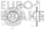 Bremsscheibe Vorderachse EUROBRAKE 5815203742