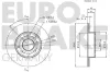 Bremsscheibe Hinterachse EUROBRAKE 5815203633 Bild Bremsscheibe Hinterachse EUROBRAKE 5815203633