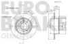 Bremsscheibe Hinterachse EUROBRAKE 5815203929 Bild Bremsscheibe Hinterachse EUROBRAKE 5815203929