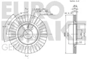 Bremsscheibe Vorderachse EUROBRAKE 5815204832