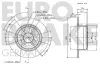 Bremsscheibe Hinterachse EUROBRAKE 5815204807 Bild Bremsscheibe Hinterachse EUROBRAKE 5815204807