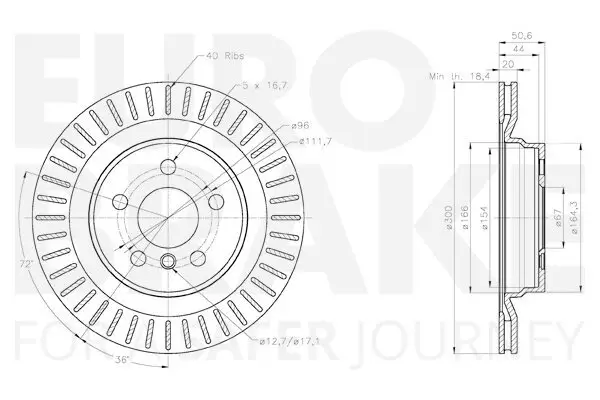 Bremsscheibe EUROBRAKE 5815311941