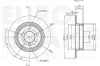 Bremsscheibe Hinterachse EUROBRAKE 5815311537 Bild Bremsscheibe Hinterachse EUROBRAKE 5815311537
