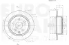 Bremsscheibe Hinterachse EUROBRAKE 5815312273 Bild Bremsscheibe Hinterachse EUROBRAKE 5815312273