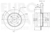 Bremsscheibe Hinterachse EUROBRAKE 5815312536 Bild Bremsscheibe Hinterachse EUROBRAKE 5815312536