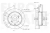 Bremsscheibe Hinterachse EUROBRAKE 5815312642 Bild Bremsscheibe Hinterachse EUROBRAKE 5815312642