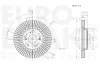 Bremsscheibe Vorderachse EUROBRAKE 5815312661 Bild Bremsscheibe Vorderachse EUROBRAKE 5815312661