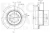 Bremsscheibe Hinterachse EUROBRAKE 5815313022 Bild Bremsscheibe Hinterachse EUROBRAKE 5815313022