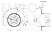 Bremsscheibe Hinterachse EUROBRAKE 5815313471