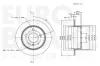 Bremsscheibe Hinterachse EUROBRAKE 5815313374 Bild Bremsscheibe Hinterachse EUROBRAKE 5815313374
