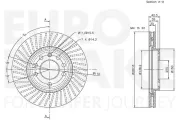 Bremsscheibe Vorderachse EUROBRAKE 58153139112