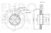 Bremsscheibe Vorderachse EUROBRAKE 5815313639 Bild Bremsscheibe Vorderachse EUROBRAKE 5815313639