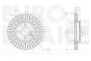 Bremsscheibe Vorderachse EUROBRAKE 5815314547