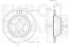 Bremsscheibe Hinterachse EUROBRAKE 58153147114 Bild Bremsscheibe Hinterachse EUROBRAKE 58153147114
