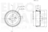 Bremstrommel EUROBRAKE 5825254509 Bild Bremstrommel EUROBRAKE 5825254509