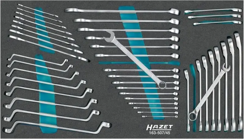 Ring-/Gabelschlüsselsatz HAZET 163-507/45