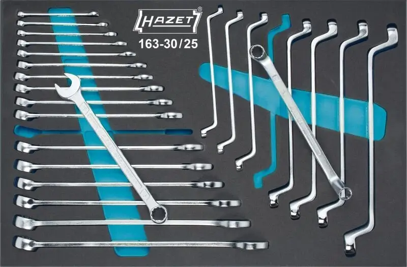 Ring-/Gabelschlüsselsatz HAZET 163-30/25