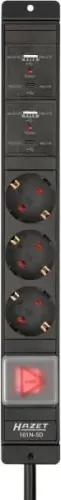 Steckdosenleiste HAZET 161N-5D Bild Steckdosenleiste HAZET 161N-5D
