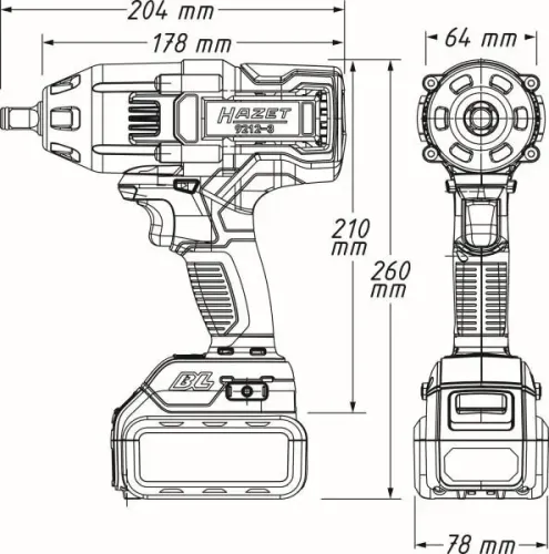 Schlagschrauber (Akku) HAZET 9212-010 Bild Schlagschrauber (Akku) HAZET 9212-010