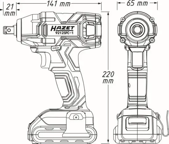 Schlagschrauber (Akku) HAZET 9212SPC-1/4 Bild Schlagschrauber (Akku) HAZET 9212SPC-1/4