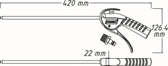 Druckluftpistole HAZET 9040P-2 Bild Druckluftpistole HAZET 9040P-2