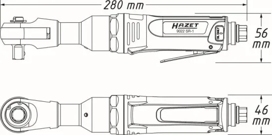 Ratschenschrauber (Druckluft) HAZET 9022SR-1 Bild Ratschenschrauber (Druckluft) HAZET 9022SR-1