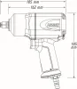 Schlagschrauber (Druckluft) HAZET 9012EL-SPC Bild Schlagschrauber (Druckluft) HAZET 9012EL-SPC