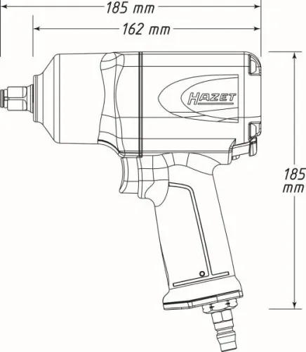 Schlagschrauber (Druckluft) HAZET 9012EL-SPC Bild Schlagschrauber (Druckluft) HAZET 9012EL-SPC