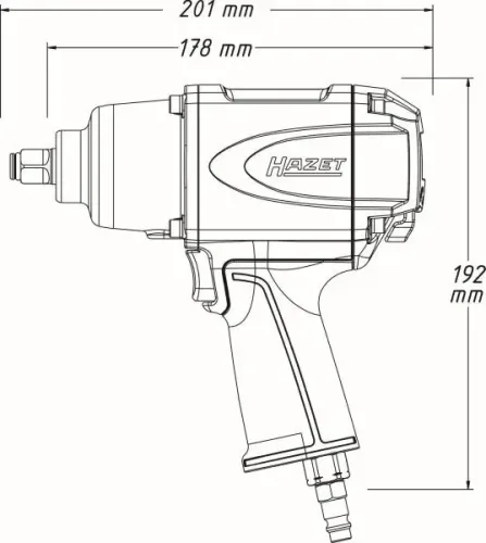 Schlagschrauber (Druckluft) HAZET 9012SPC Bild Schlagschrauber (Druckluft) HAZET 9012SPC