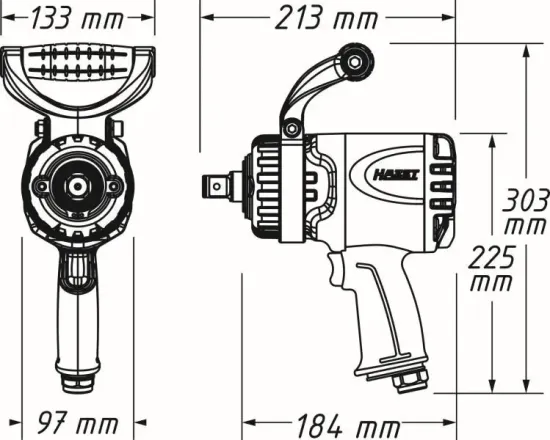 Schlagschrauber (Druckluft) HAZET 9013TT Bild Schlagschrauber (Druckluft) HAZET 9013TT