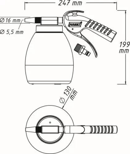 Druckluftpistole HAZET 9045P-1 Bild Druckluftpistole HAZET 9045P-1