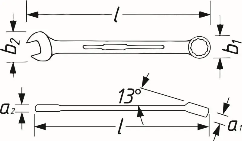 Ratschen-Ringgabelschlüssel HAZET 606-22 Bild Ratschen-Ringgabelschlüssel HAZET 606-22