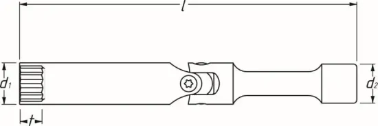 Gelenk-Steckschlüsseleinsatz, Glühkerze HAZET 4760-2 Bild Gelenk-Steckschlüsseleinsatz, Glühkerze HAZET 4760-2