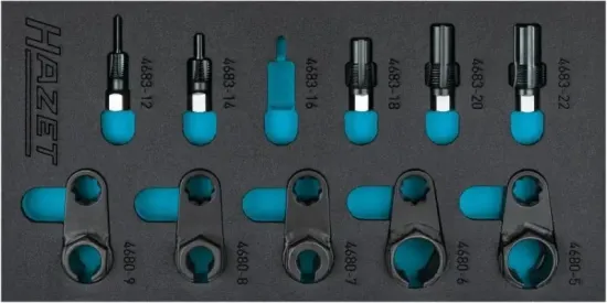 Steckschlüsselsatz, Lambdasonde HAZET 163-611/10 Bild Steckschlüsselsatz, Lambdasonde HAZET 163-611/10