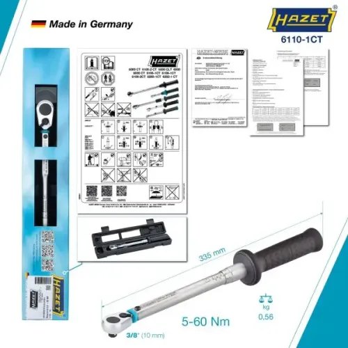 Drehmomentschlüssel HAZET 6110-1CT Bild Drehmomentschlüssel HAZET 6110-1CT