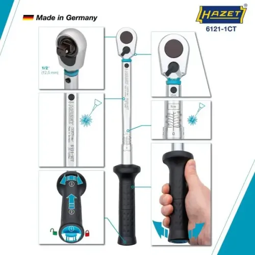 Drehmomentschlüssel HAZET 6121-1CT Bild Drehmomentschlüssel HAZET 6121-1CT