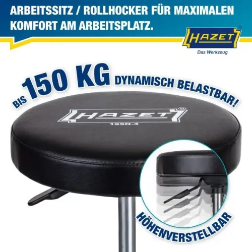 Werkstatthocker HAZET 195N-4 Bild Werkstatthocker HAZET 195N-4