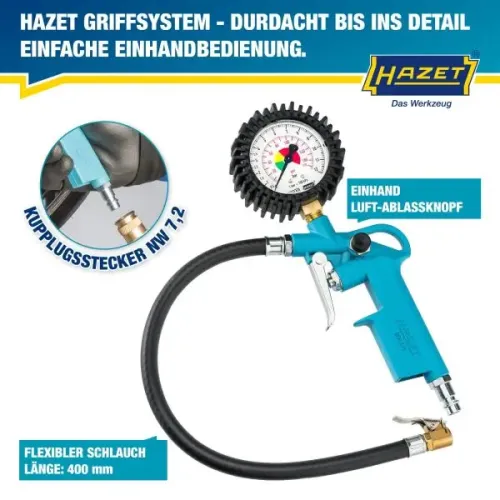 Druckluftreifenprüfer/-füller HAZET 9041-1 Bild Druckluftreifenprüfer/-füller HAZET 9041-1