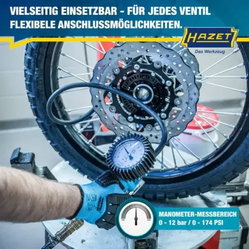 Druckluftreifenprüfer/-füller HAZET 9041G-1 Bild Druckluftreifenprüfer/-füller HAZET 9041G-1