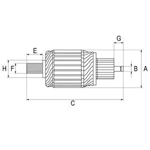 Anker, Starter 12 V 2,2 kW HC-Cargo 330725 Bild Anker, Starter 12 V 2,2 kW HC-Cargo 330725