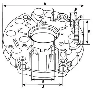 Gleichrichter, Generator HC-Cargo 230640 Bild Gleichrichter, Generator HC-Cargo 230640