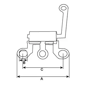Diodenträger, Generator 200 V HC-Cargo F032131693 Bild Diodenträger, Generator 200 V HC-Cargo F032131693