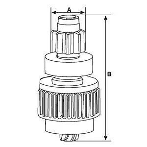 Freilaufgetriebe, Starter HC-Cargo 136795 Bild Freilaufgetriebe, Starter HC-Cargo 136795