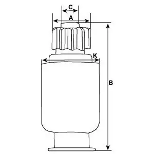 Freilaufgetriebe, Starter HC-Cargo 138308 Bild Freilaufgetriebe, Starter HC-Cargo 138308