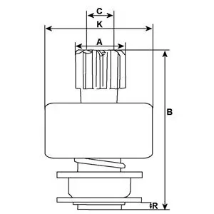 Freilaufgetriebe, Starter HC-Cargo 136144 Bild Freilaufgetriebe, Starter HC-Cargo 136144